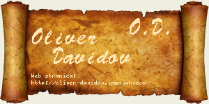 Oliver Davidov vizit kartica